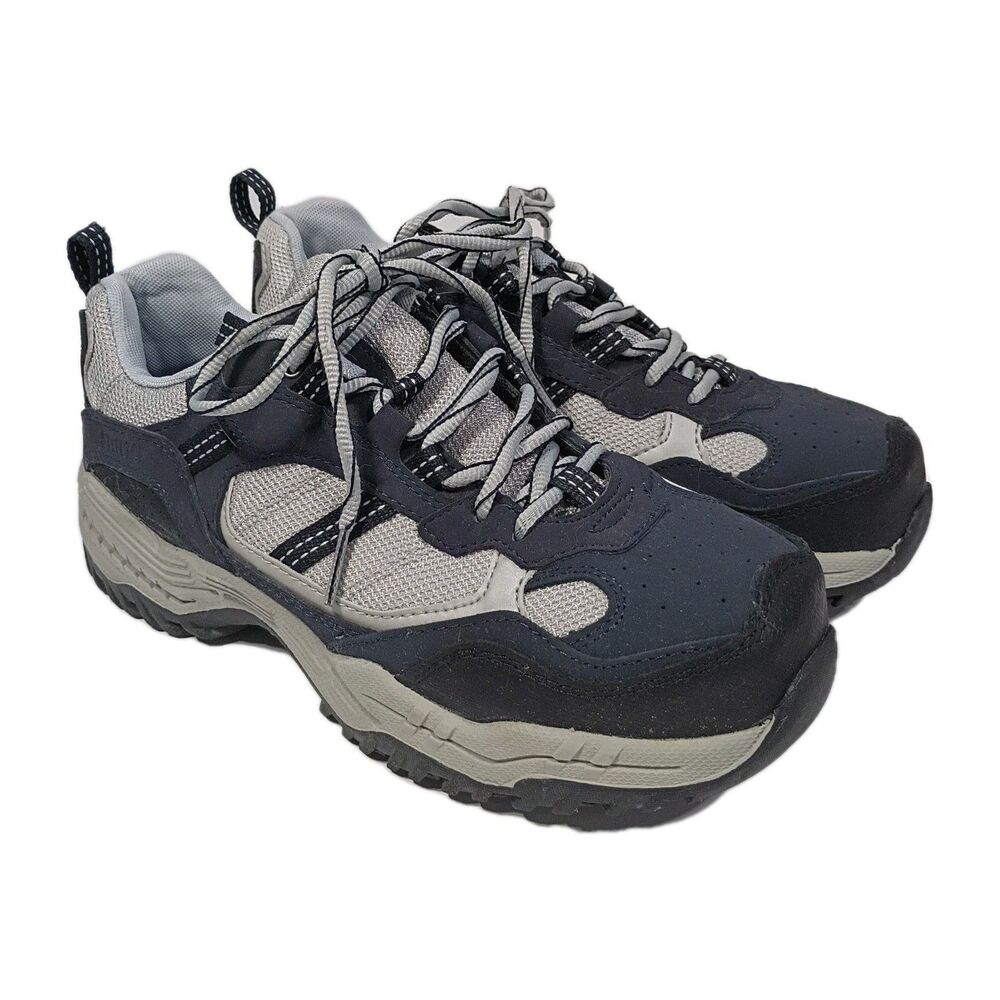 Brahma Steel Toe Shoes Womens US 7.5 AMY Blue Gray Slip Resistant Steel Toes
